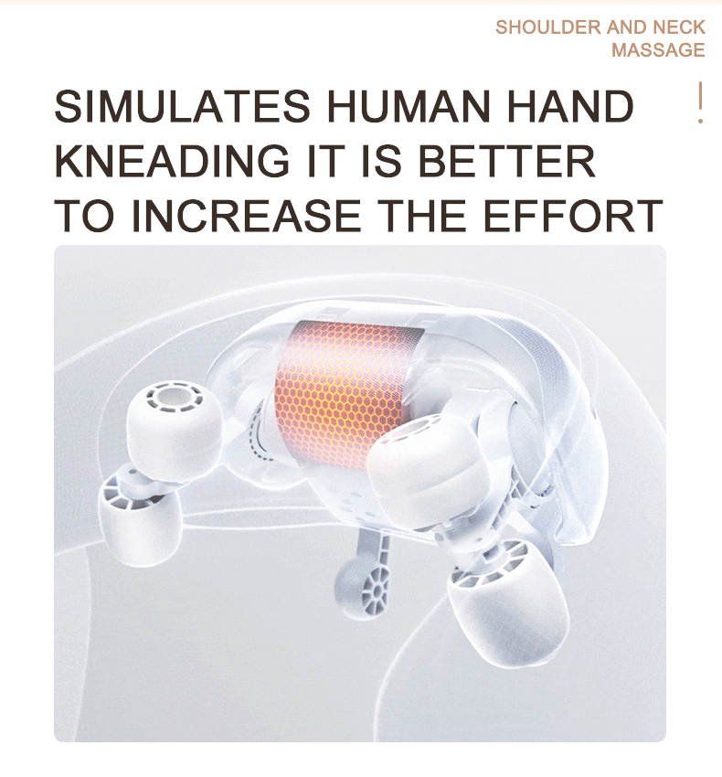 Shiatsu Soothing Heat Wireless Electric Deep Tissue 5D Kneading Massage Pillow Shoulder Leg BodyNeck and Back Massager with