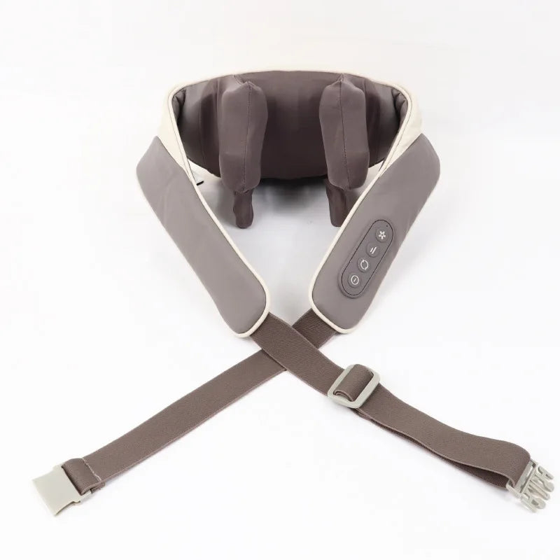 Shiatsu Soothing Heat Wireless Electric Deep Tissue 5D Kneading Massage Pillow Shoulder Leg BodyNeck and Back Massager with