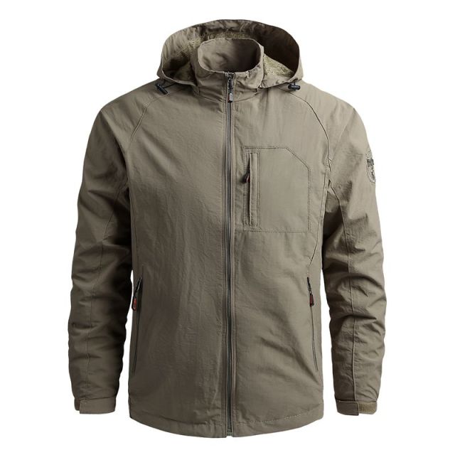 Men's Waterproof Fleece Tactical Jacket - Outdoor Hiking Coat