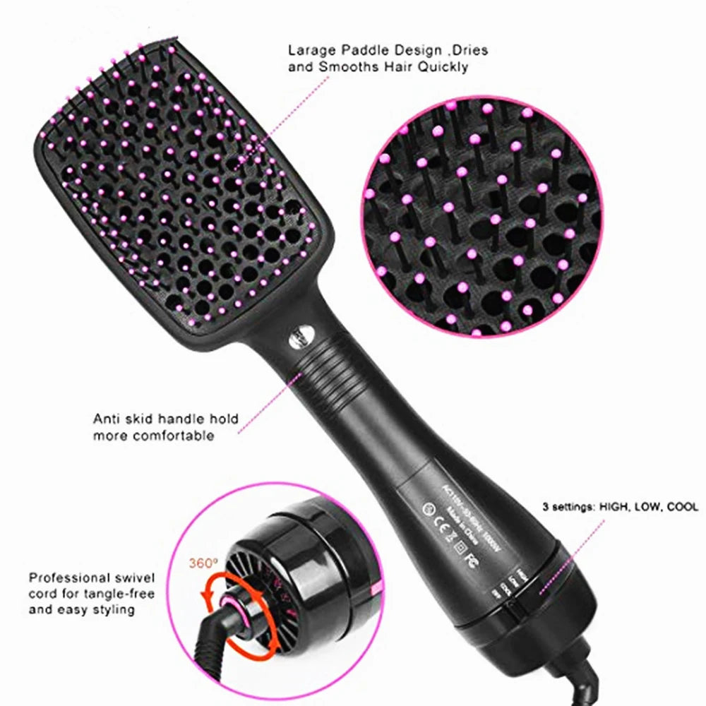 Hair Dryer Brush One Step Hair Blower Brush Electric Hot Air Brush Travel Blow Dryer Comb Professional Hairdryer Hairbrush