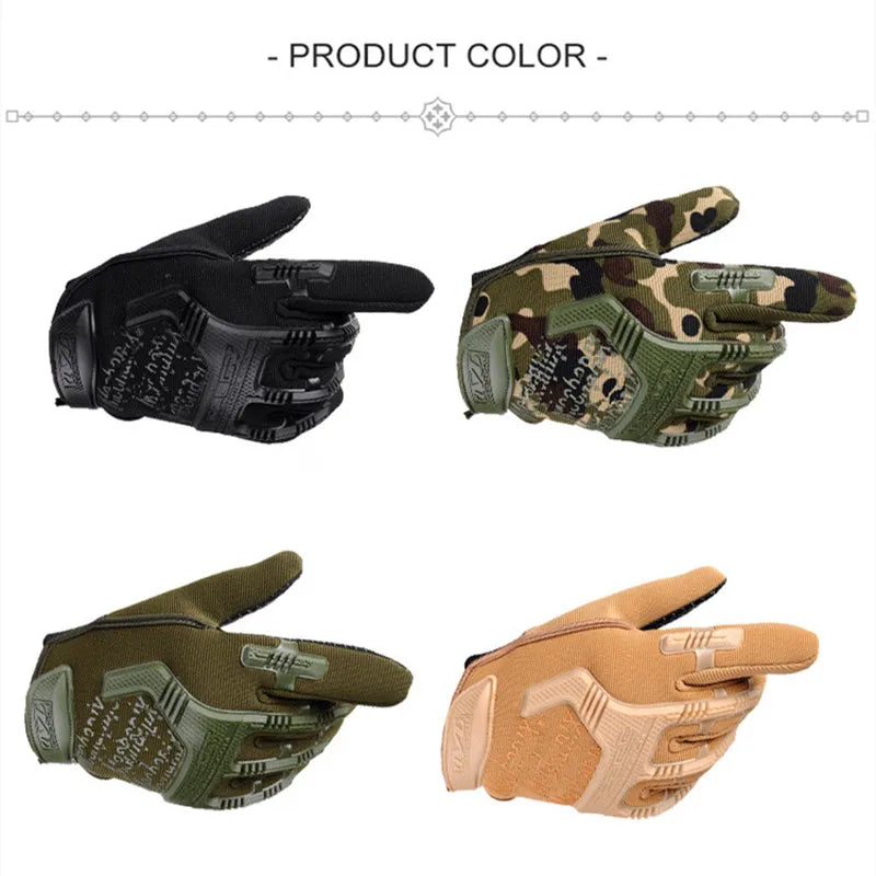 Upgrade Version Tactical Military Gloves Man Airsoft Special Forces Training Fighting Gloves Outdoor Anti-Skid Camouflage Gloves