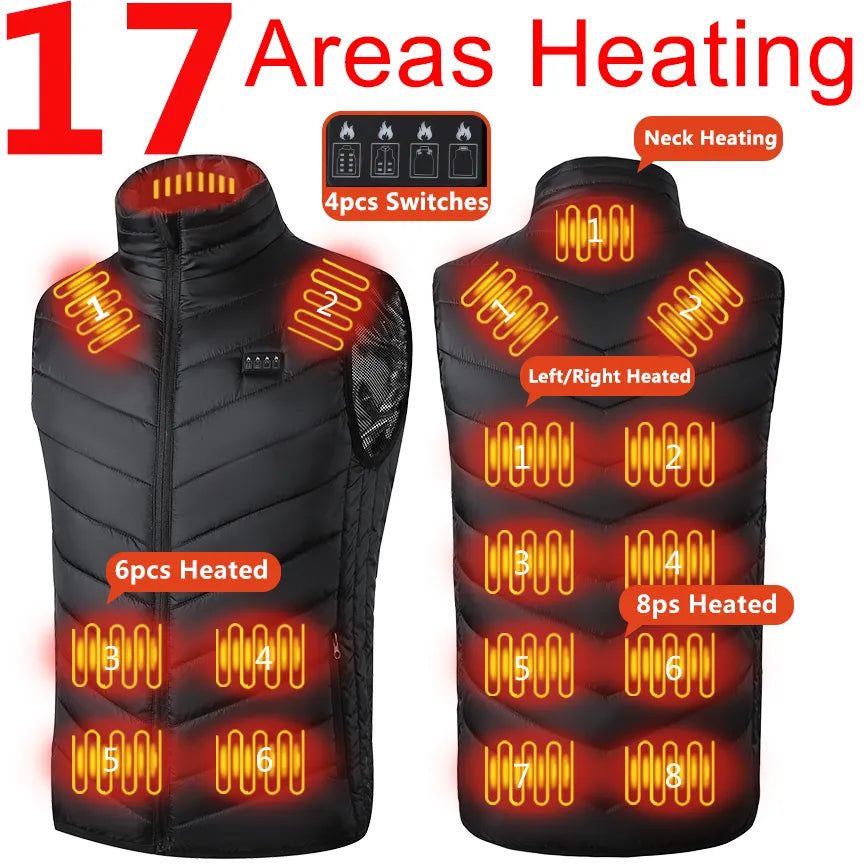 Men Women Electric Heating Vest