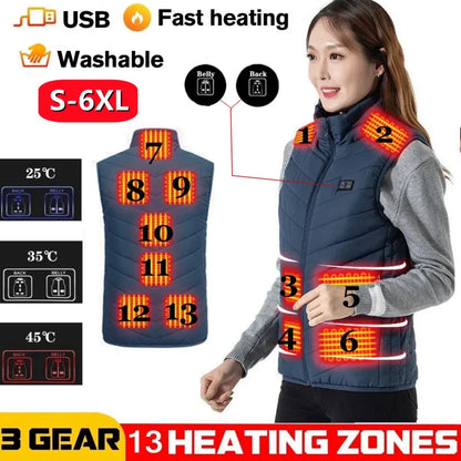 Men Women Electric Heating Vest