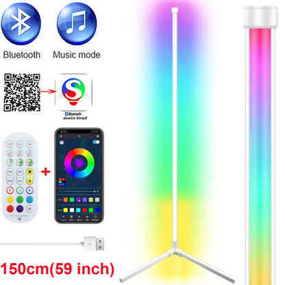 Living Room Dimmable Corner Floor Lamp 150Cm Stand Tuya Smart RGB LED Mood Light for Bedroom Nordic Home Decor Interior Lighting