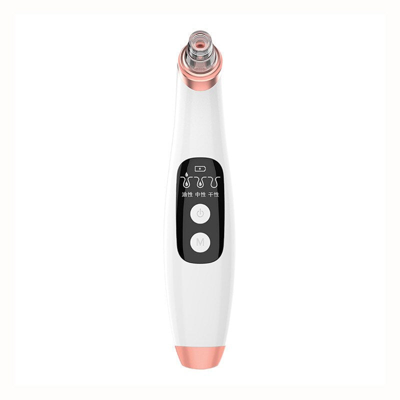 Professional title: "Wireless Camera Facial Blackhead Remover Vacuum with Pore Cleansing and Pimple Removal Functions, Includes 6 Interchangeable Heads"