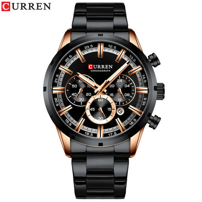 Curren Men Watch Blue Dial Stainless Steel