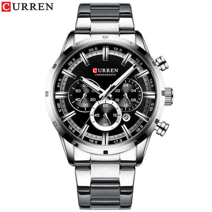 Curren Men Watch Blue Dial Stainless Steel