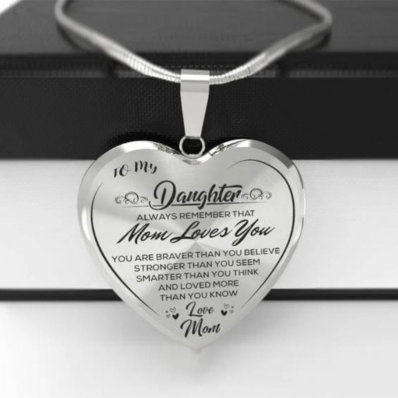 To My Daughter Love Choker Jewelry Gift