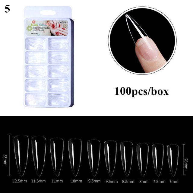 Fake Nail Nails Extension Transparent Acrylic Nail