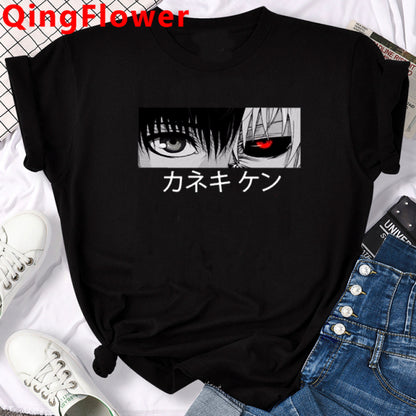 Japanese Anime Kaneki Ken Y2k Tokyo Ghoul T Shirt Men