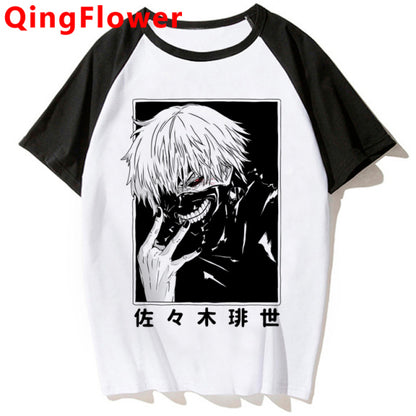 Japanese Anime Kaneki Ken Y2k Tokyo Ghoul T Shirt Men