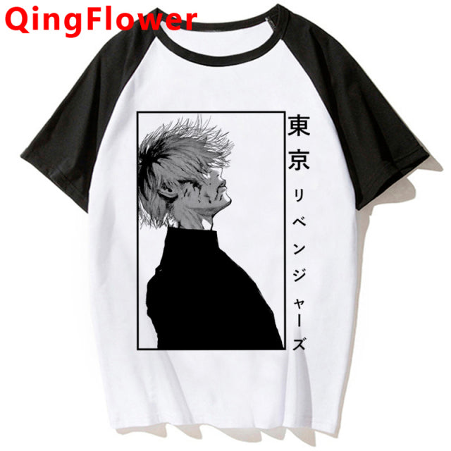 Japanese Anime Kaneki Ken Y2k Tokyo Ghoul T Shirt Men