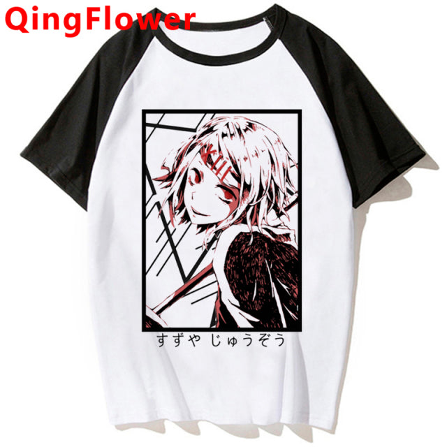 Japanese Anime Kaneki Ken Y2k Tokyo Ghoul T Shirt Men