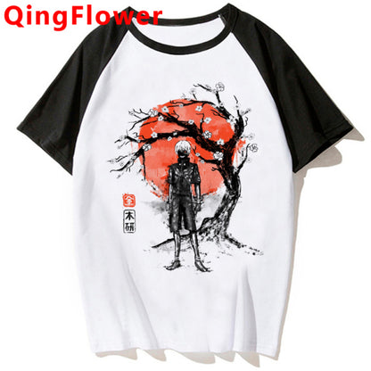 Japanese Anime Kaneki Ken Y2k Tokyo Ghoul T Shirt Men