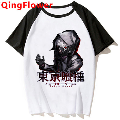 Japanese Anime Kaneki Ken Y2k Tokyo Ghoul T Shirt Men