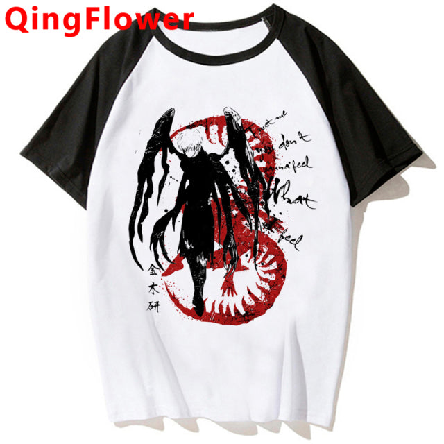 Japanese Anime Kaneki Ken Y2k Tokyo Ghoul T Shirt Men