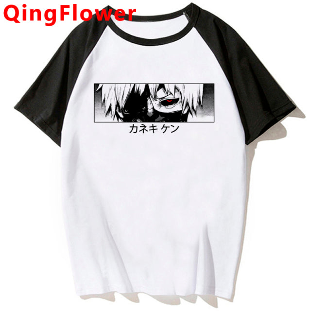 Japanese Anime Kaneki Ken Y2k Tokyo Ghoul T Shirt Men