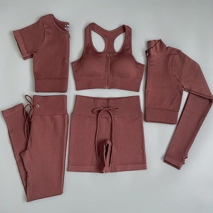 Women tracksuit Seamless Yoga Set Workout Sportswear