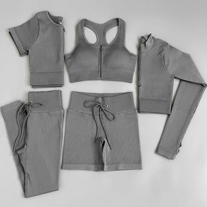 Women tracksuit Seamless Yoga Set Workout Sportswear