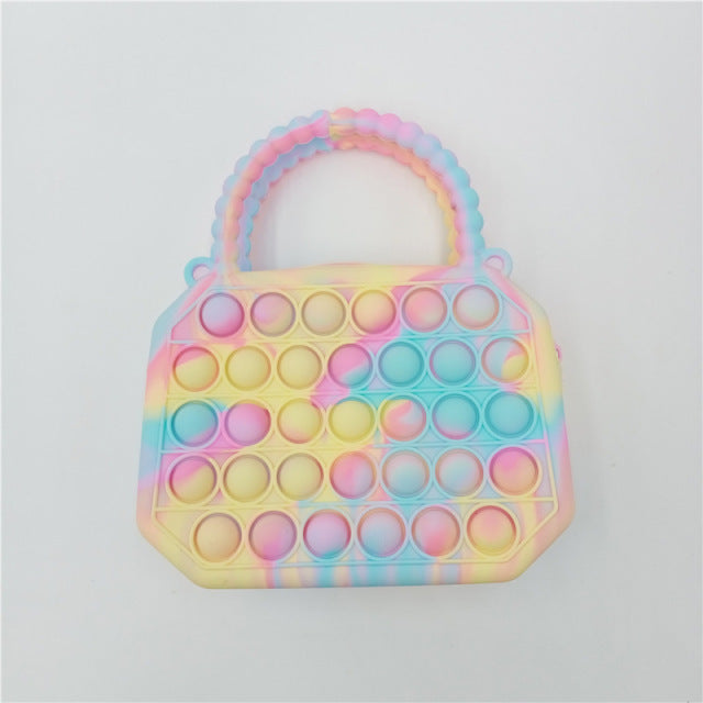 Fidget Silicone Push Bubble Crossbody Bag