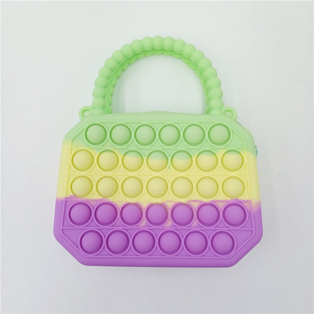 Fidget Silicone Push Bubble Crossbody Bag