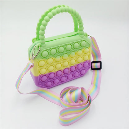 Fidget Silicone Push Bubble Crossbody Bag