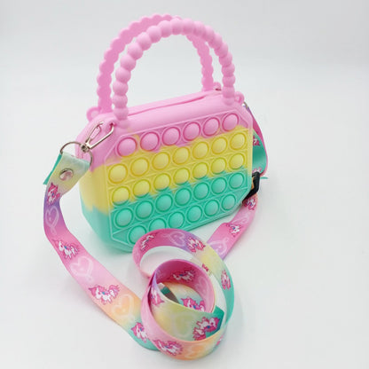 Fidget Silicone Push Bubble Crossbody Bag