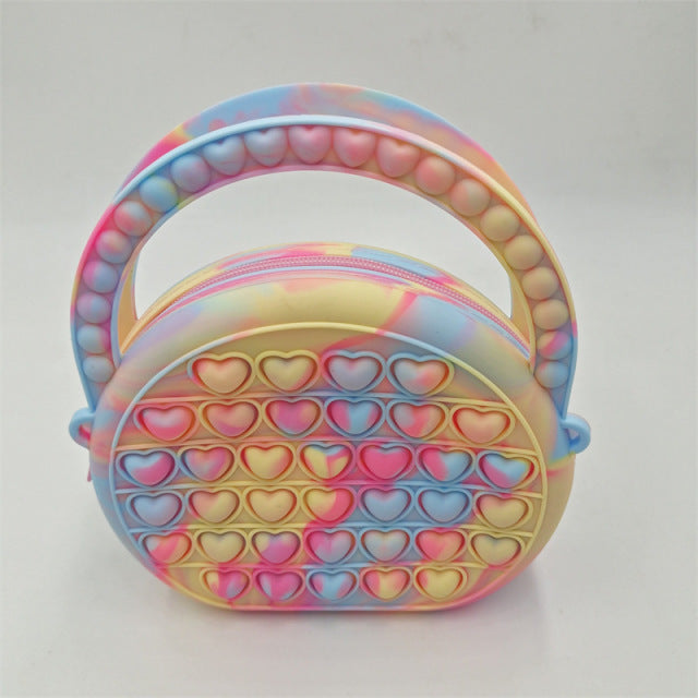 Fidget Silicone Push Bubble Crossbody Bag