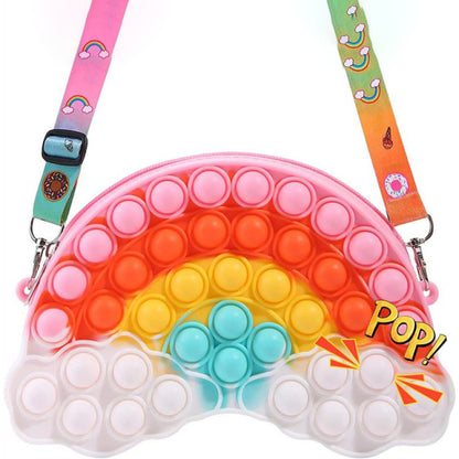 Fidget Silicone Push Bubble Crossbody Bag