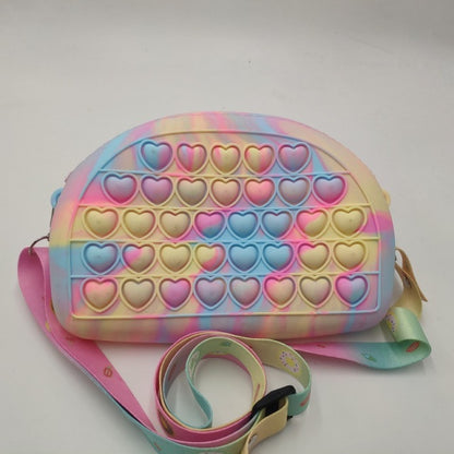 Fidget Silicone Push Bubble Crossbody Bag