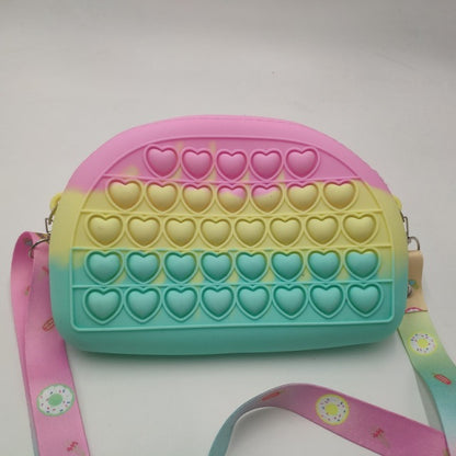 Fidget Silicone Push Bubble Crossbody Bag