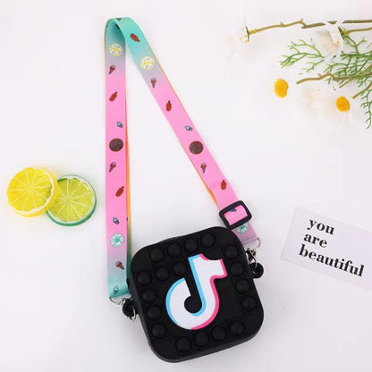 Fidget Silicone Push Bubble Crossbody Bag