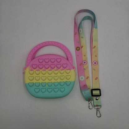 Fidget Silicone Push Bubble Crossbody Bag