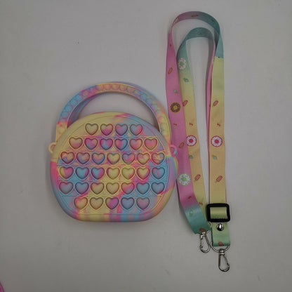 Fidget Silicone Push Bubble Crossbody Bag