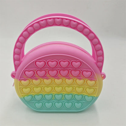 Fidget Silicone Push Bubble Crossbody Bag