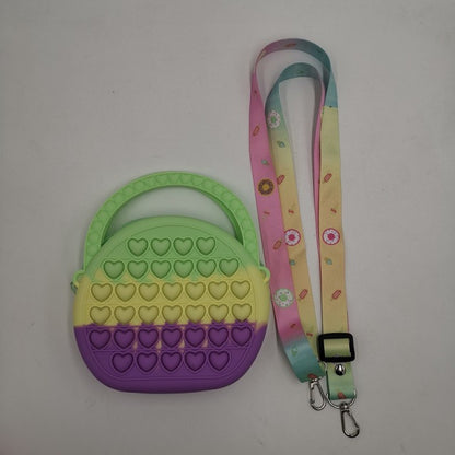 Fidget Silicone Push Bubble Crossbody Bag