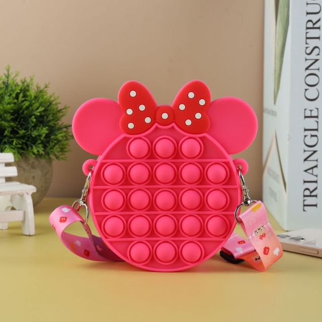 Fidget Silicone Push Bubble Crossbody Bag