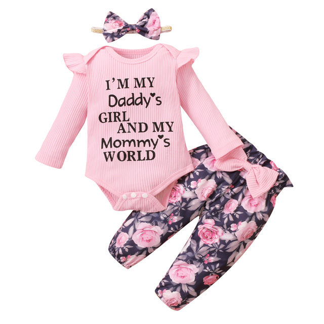 Newborn Infant Baby Girls Ruffle T-Shirt Romper Tops