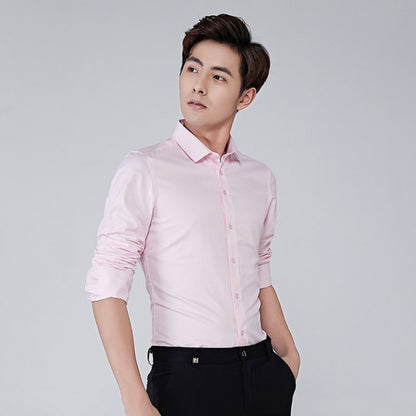 Anti Dirt/wrinkle Men Shirt Hydrophobic Mater Slim Fit